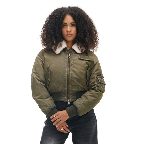 Cropp Cropp - Bomber jakna - smeđezeleno