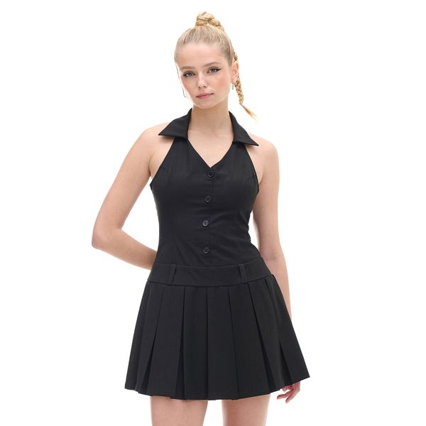 Cropp Cropp - Crna mini haljina - crno