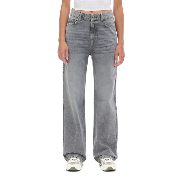 Cropp Cropp - High waist traperice - svijetlo siva