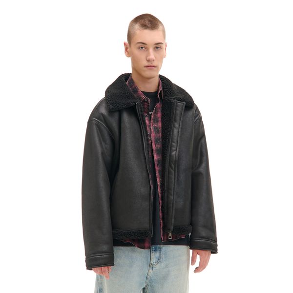 Cropp Cropp - Jakna s umjetnim runom - crno