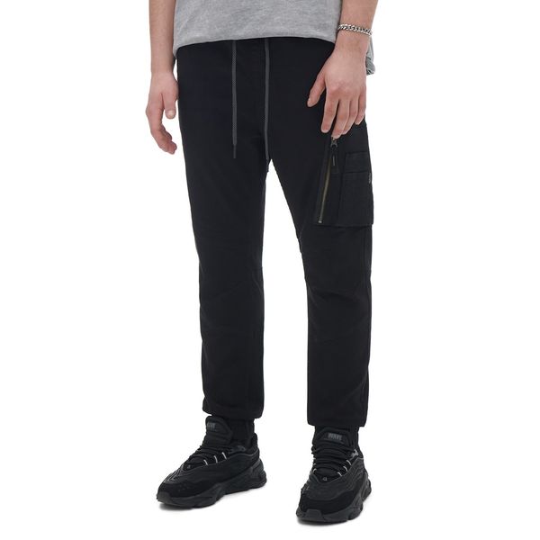 Cropp Cropp - Jogger hlače od trapera - crno