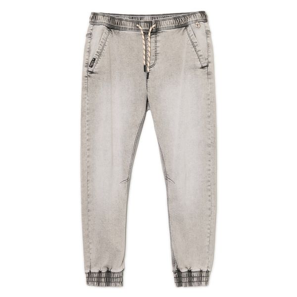 Cropp Cropp - Jogger hlače od trapera - svijetlo siva