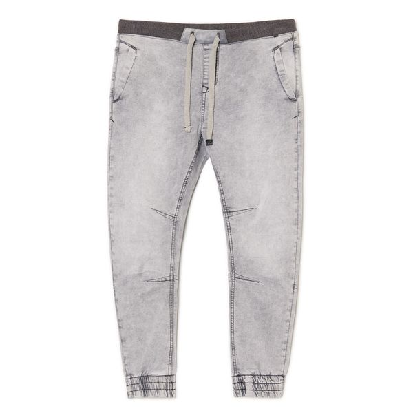 Cropp Cropp - Jogger hlače od trapera - svijetlo siva