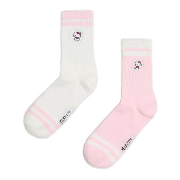 Cropp Cropp - Komplet od 2 para čarapa Hello Kitty - ružičasta