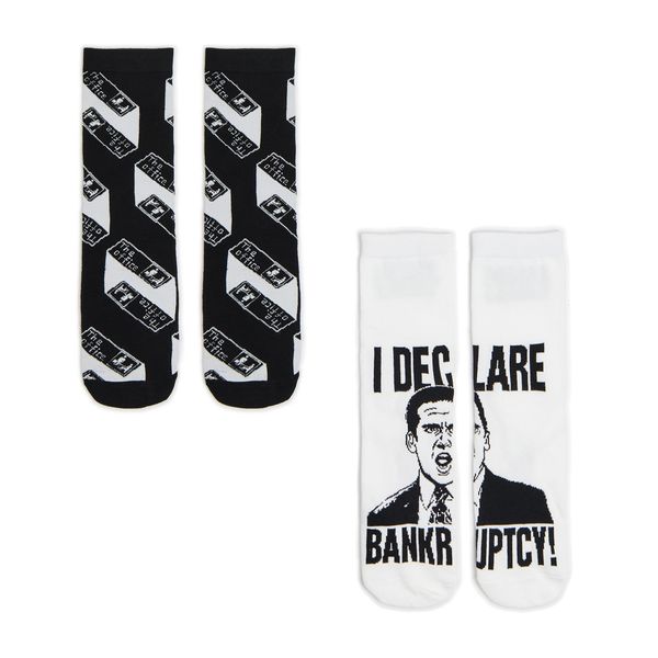 Cropp Cropp - Komplet od 2 para čarapa The Office - crno