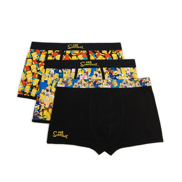 Cropp Cropp - Komplet od 3 para bokserica The Simpsons - žuta boja