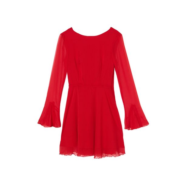 Cropp Cropp - Mini haljina s volanima - crvena