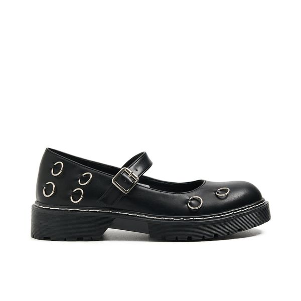 Cropp Cropp - Mokasinke s visokim potpeticama - crno