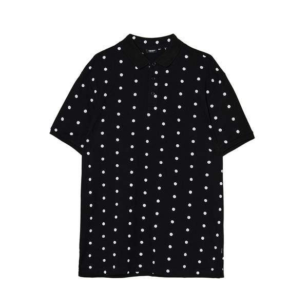 Cropp Cropp - Polo-majica s printom - crno
