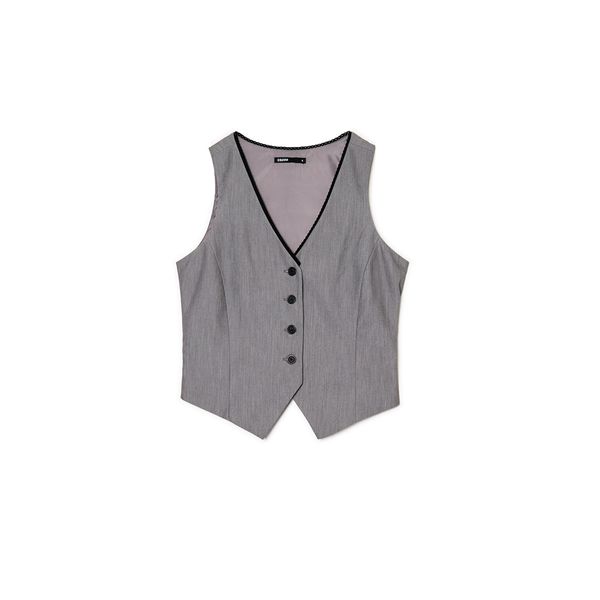 Cropp Cropp - Prsluk - tamnosivo