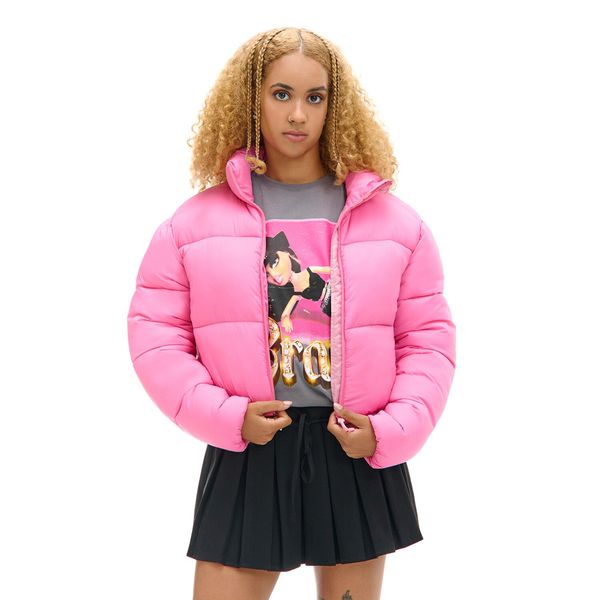 Cropp Cropp - Puffer jakna - boja fuksije