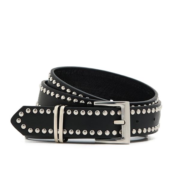 Cropp Cropp - Remen s metalnim detaljima - crno