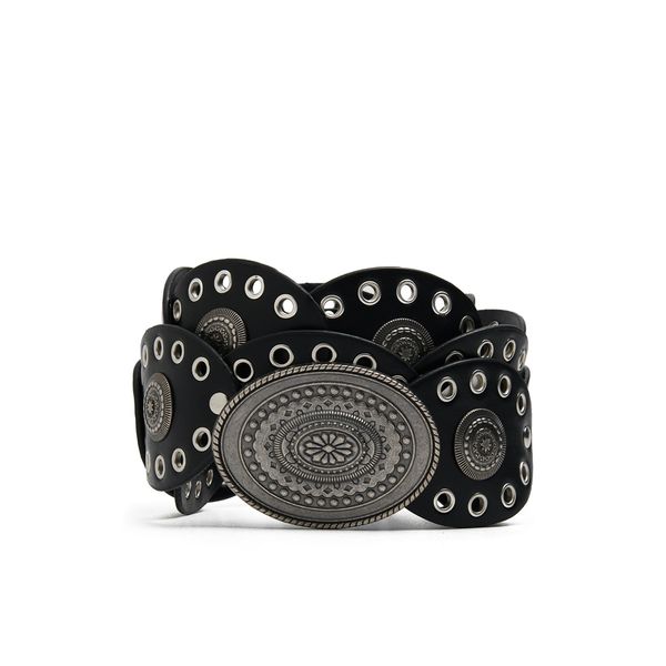 Cropp Cropp - Remen s metalnim detaljima - crno