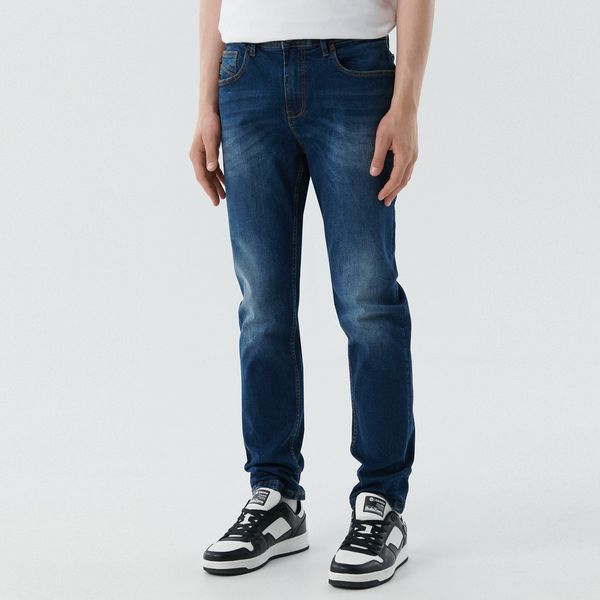 Cropp Cropp - Slim traperice - Tamnoplava
