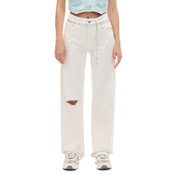 Cropp Cropp - Straight traperice - bijela