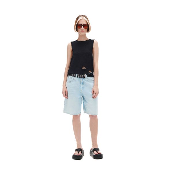 Cropp Cropp - Top s naramenicama - crno