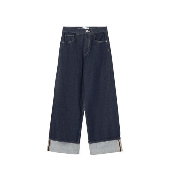 Cropp Cropp - Traperice baggy - mornarsko plava