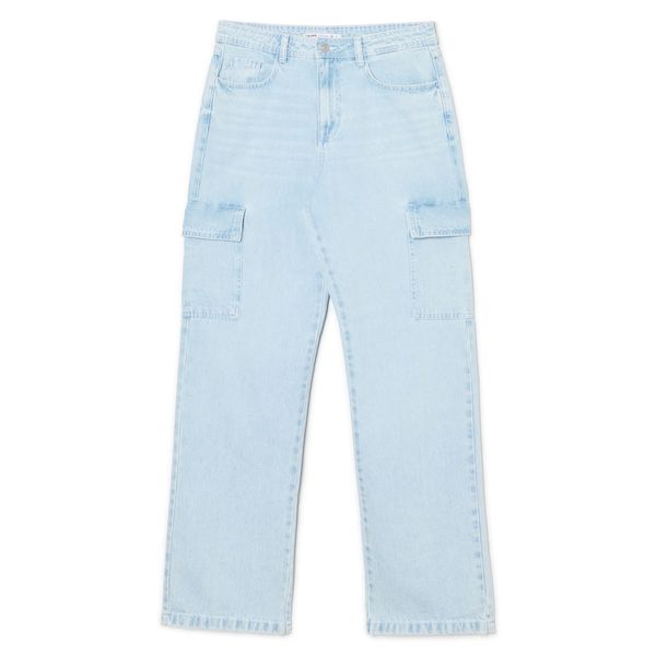 Cropp Cropp - Traperice baggy - plava