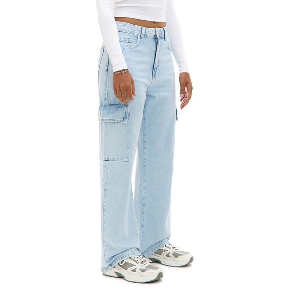 Cropp Cropp - Traperice baggy - plava