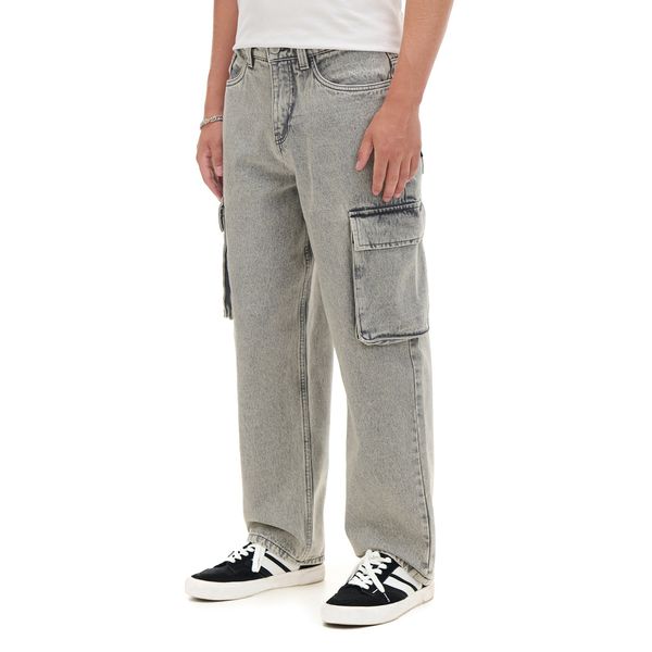 Cropp Cropp - Traperice baggy - svijetlo siva