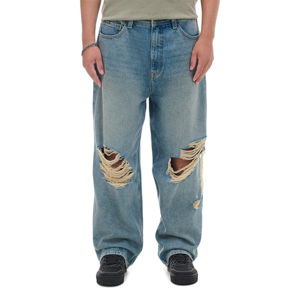 Cropp Cropp - Traperice super baggy - plavo
