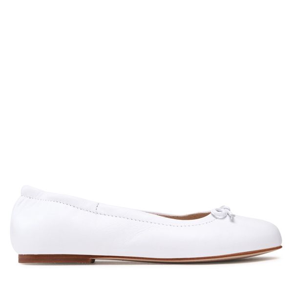 Polo Ralph Lauren Balerinke Polo Ralph Lauren Pony Ballet RF104211 White Leather