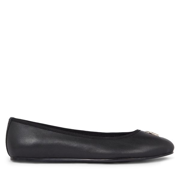Tommy Hilfiger Balerinke Tommy Hilfiger Th Leather Ballerina FW0FW07712 Black BDS