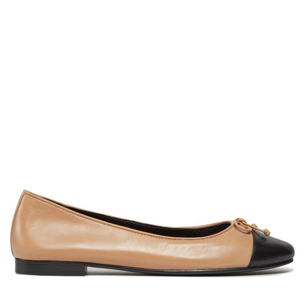 Tory Burch Balerinke Tory Burch Cap-Toe Ballet 154513 Ginger Shortbread / Perfect Bl 200
