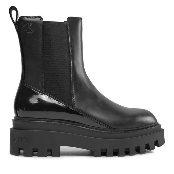 Calvin Klein Jeans Chelsea cipele Calvin Klein Jeans Chunky Boot Chelsea Lth Mg Sat YW0YW01286 Triple Black 0GT