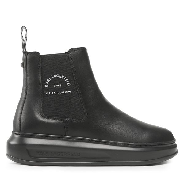 KARL LAGERFELD Chelsea cipele KARL LAGERFELD KL52541 Black Lthr/Mono