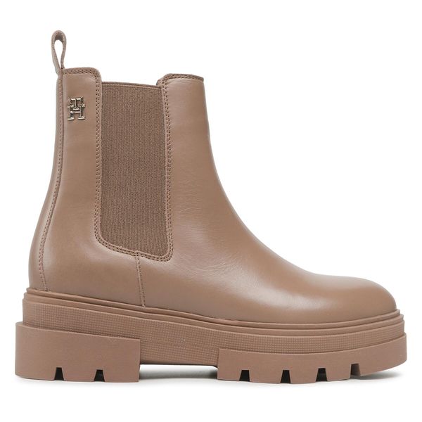 Tommy Hilfiger Chelsea cipele Tommy Hilfiger Monochromatic Chelsea Boot FW0FW06899 Oat Milk GUP