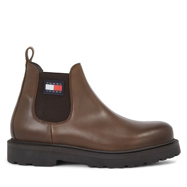 Tommy Jeans Chelsea cipele Tommy Jeans Tjm Napa Leather EM0EM01254 Velvet Brown GWN