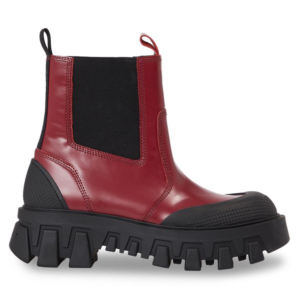 Tommy Jeans Chelsea cipele Tommy Jeans Tjw Chunky Chelsea Mix Material EN0EN02375 Rouge XJS