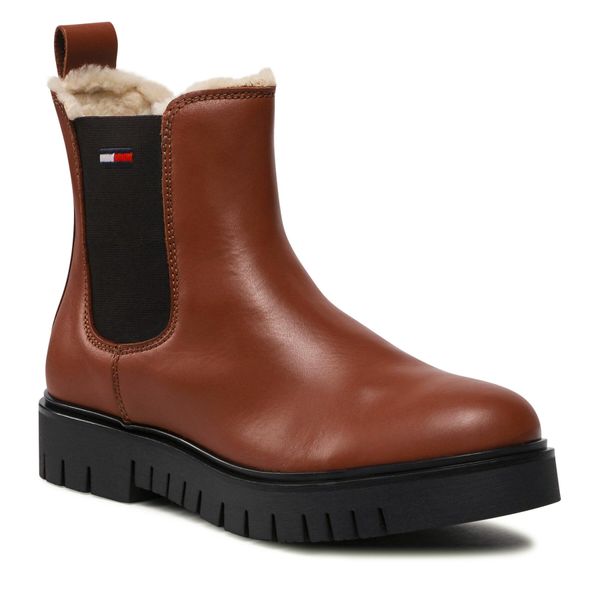 Tommy Jeans Chelsea cipele Tommy Jeans Warmlined Chelsea Boot EN0EN01991 Smeđa
