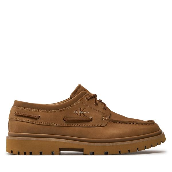 Calvin Klein Jeans Cipele Calvin Klein Jeans Hybrid Boat Shoe Slipon Lh Btw YM0YM00937 Smeđa