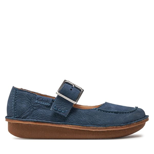 Clarks Cipele Clarks Funny Bar 26176443 Blue Nubuck
