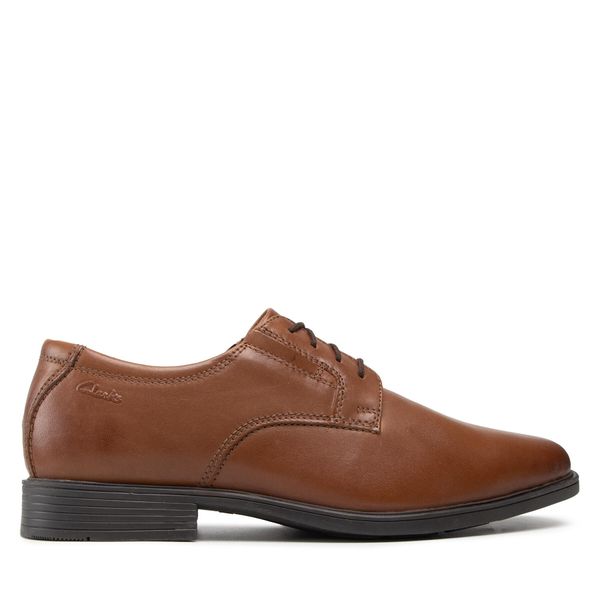 Clarks Cipele Clarks Tilden Plain 261300977 Dark Tan Leather