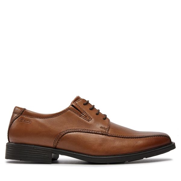 Clarks Cipele Clarks Tilden Walk 261300957 Dark Tan Leather