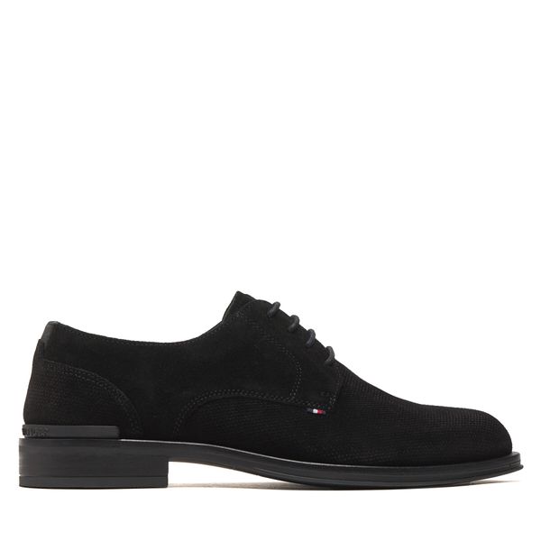 Tommy Hilfiger Cipele Tommy Hilfiger Core Hilfiger Textured Sde Shoe FM0FM04991 Black BDS