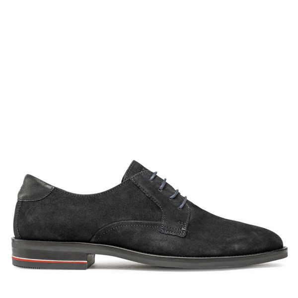 Tommy Hilfiger Cipele Tommy Hilfiger Signature Hilfiger Suede Shoe FM0FM04215 Desert Sky DW5