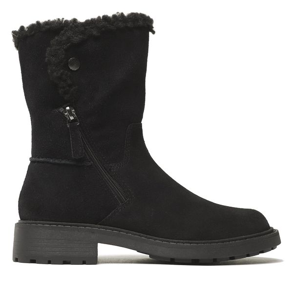 Clarks Čizme Clarks Opal Zip 261679114 Black Sde