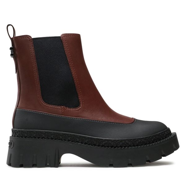 Coach Čizme Coach Jayla Leather Bootie CM770 Walnut WAL