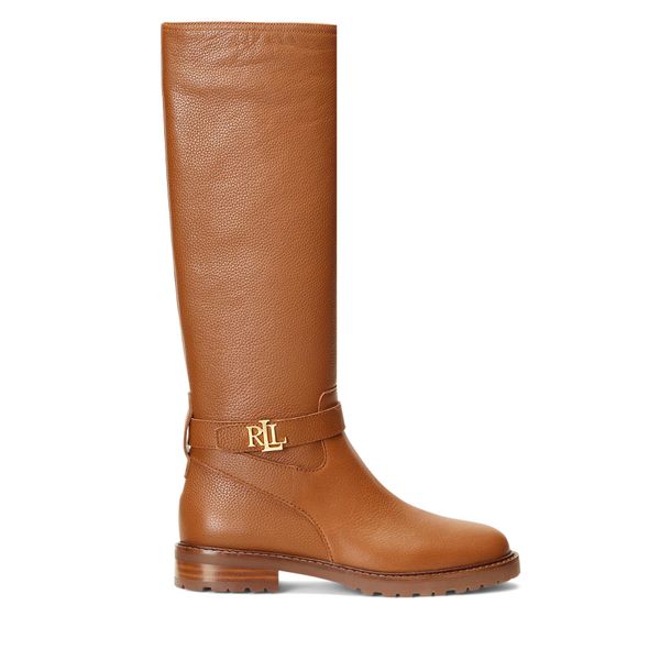 Lauren Ralph Lauren Čizme ispod koljena Lauren Ralph Lauren 802915444002 Deep Saddle Tan