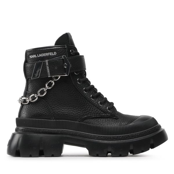 KARL LAGERFELD Čizme KARL LAGERFELD KL43555 Black Lthr/Mono