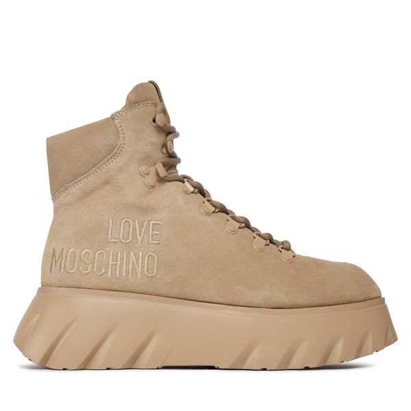 LOVE MOSCHINO Čizme LOVE MOSCHINO JA21116G0HIGL105 Bež