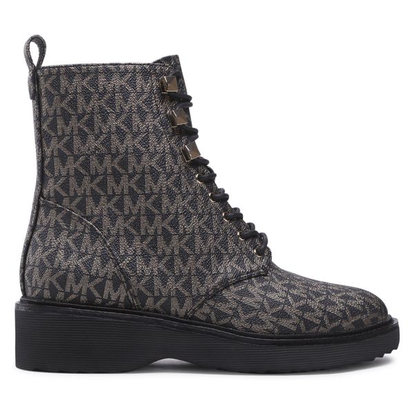 MICHAEL Michael Kors Čizme MICHAEL Michael Kors Haskell Bootie 40F2HSFE5B Blk/Gold
