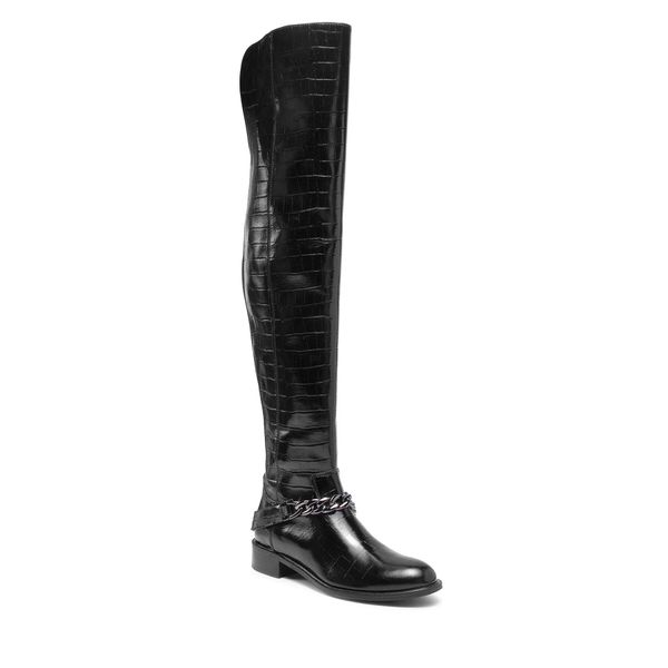 Solo Femme Čizme preko koljena Solo Femme 33952-04-L16/K43-51-00 Crna
