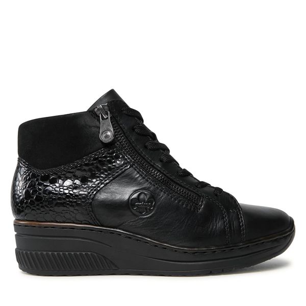 Rieker Čizme Rieker 48710-00 Schwarz / Granit / Schwarz / Schwarz 00