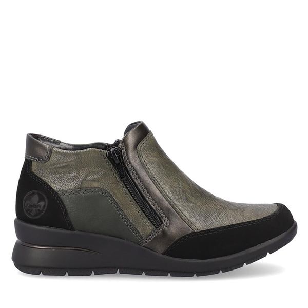 Rieker Čizme Rieker L4851-52 Schwarz / Efeu / Antik / Forest 52