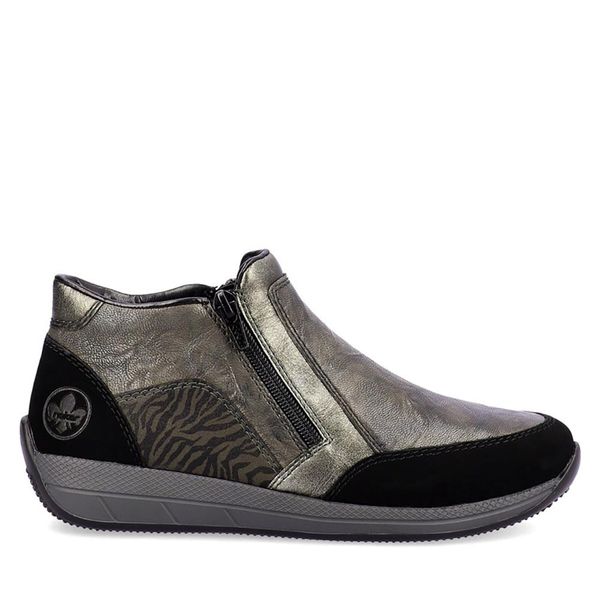 Rieker Čizme Rieker N1152-42 Schwarz / Cenere / Altsilber / Stromboli 42